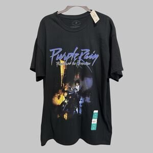Prince and The Revolution Purple Rain T Shirt XL Black 80’s Music Band Pop Rock